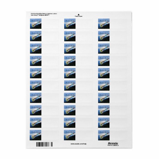 Het beste label voor het blauwe retouradres (Full Sheet)