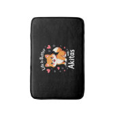 Het beste leven met Akita Tanktop Badmat (Voorkant Verticaal)