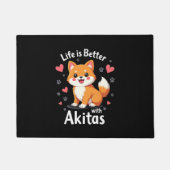 Het beste leven met Akita Tanktop Deurmat (Voorkant)