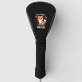 Het beste leven met Akita Tanktop Golfheadcover (Voorkant)