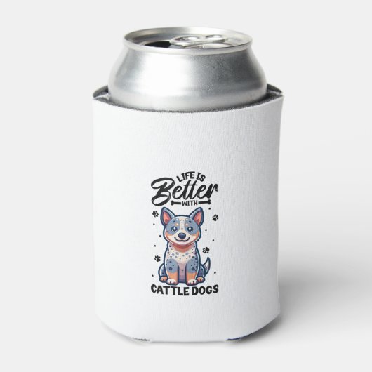 Het beste leven met Australian Cattle Dog Blikjeskoeler (Blikje Voorkant)