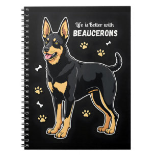 Het beste leven met Beauce Sheepdog Tanktop Notitieboek