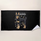 Het beste leven met Beauce Sheepdog Tanktop Strandlaken (Voorkant)