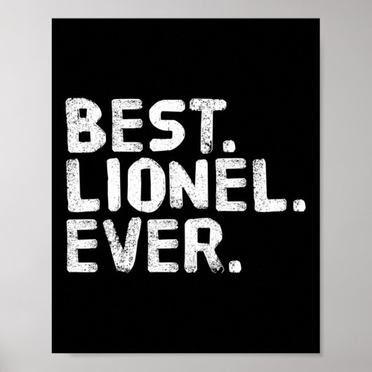 Het beste. Lionel. Ooit. Grappige gepersonaliseerd Poster (Voorkant)