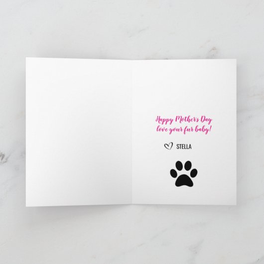 Het beste Mamma van de Hond Kaart (Binnen)