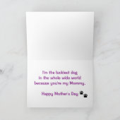 Het beste Mamma van de Hond Kaart (Binnen)