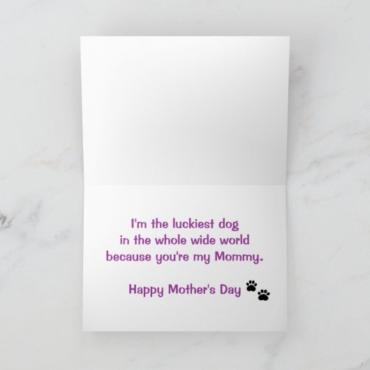 Het beste Mamma van de Hond Kaart (Binnen)