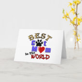 Het beste Mamma van de Kat in de Giften van de Kaart (Gele Bloem)