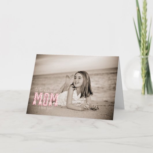 Het Beste Mamma van de wereld, houd ik van u! Kaart (Voorkant)