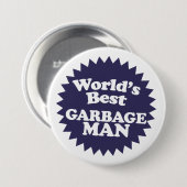 Het beste Man voor vuilnis ter wereld Ronde Button 7,6 Cm (Voorkant /achterkant)