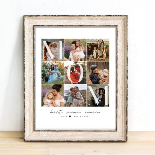 Het beste moderne mama script ooit | 9 Fotorooster Poster