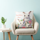 Het "Beste Moeder Ooit" Bunny Sierkussen (Stoel)