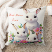 Het "Beste Moeder Ooit" Bunny Sierkussen (Deken)
