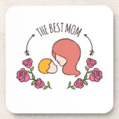 Het beste Moederdag van mama is leuk | ONDERZETTER (Voorkant)