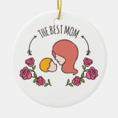 Het beste Moederdag van mama is leuk | ORNAMENT (Voorkant)