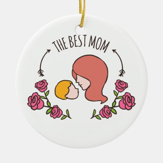 Het beste Moederdag van mama is leuk | ORNAMENT (Voorkant)