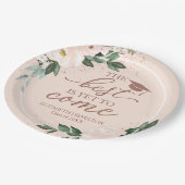Het beste moet nog komen Blush Floral Afstudeerder Papieren Bordje (Gekanteld)