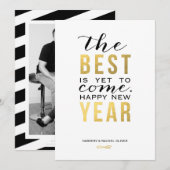 Het beste moet nog Komen de Nieuwjaarskaart van de Feestdagenkaart (Voorkant / Achterkant)