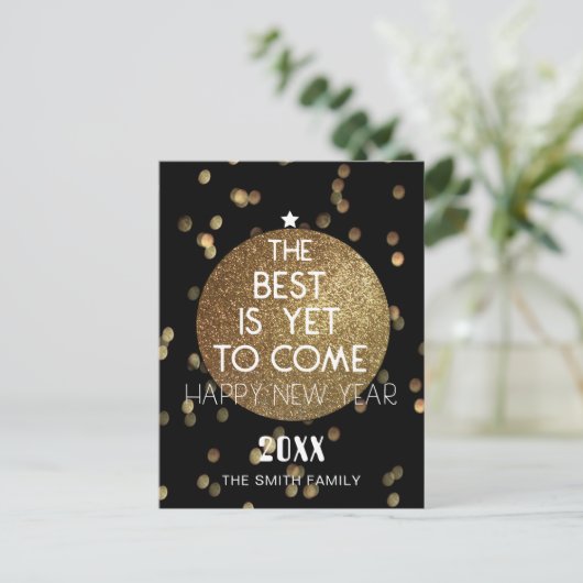 Het beste moet nog komen | Gelukkig Nieuwjaar 2021 Feestdagenkaart (Staand voorkant)