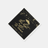 Het beste moet nog komen Gold Script Afstudeerder  Servet (Hoek)