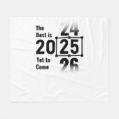 Het beste moet nog komen in 2025 fleece deken (Voorkant (Horizontaal))