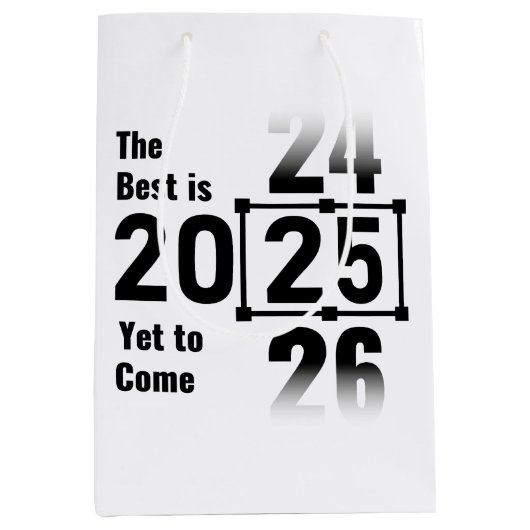Het beste moet nog komen in 2025 medium cadeauzakje (Voorkant)