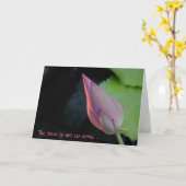 Het beste moet nog komen - Lotus Kaart (Gele Bloem)