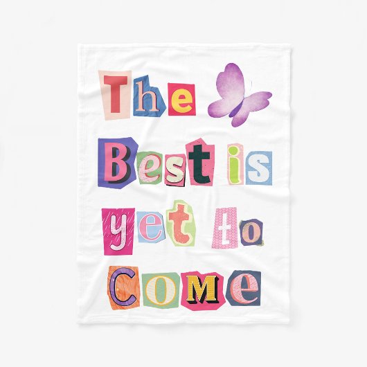 Het beste moet nog komen trendy fleece deken