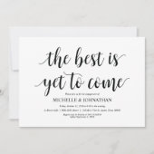 Het beste moet nog komen, verlovingsfeest nodigt u kaart (Voorkant)