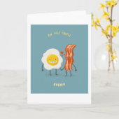 Het beste monster ooit - bacon & ei kaart (Gele Bloem)