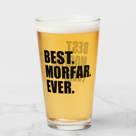 Het beste. Morfar. Ooit. Zweedse opa Glas (Achterkant gevuld)