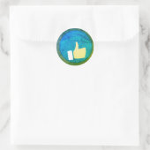 Het beste, motivatie, klik ronde sticker (Tas)