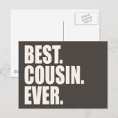 Het beste. Neef. Ooit. Briefkaart (Voorkant / Achterkant)