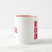 Het beste. Neef. Ooit. (roze) Tweekleurige Koffiemok (Center)