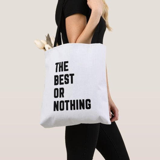 Het beste of niets tote bag (Dichtbij)