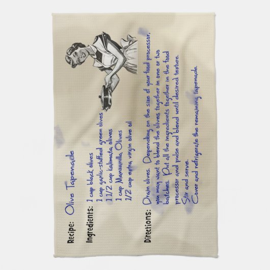 Het beste olijfkapje theedoek (Verticaal)