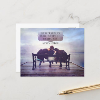 Het beste om vast te houden in het leven briefkaart