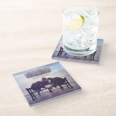 Het beste om vast te houden in het leven glazen onderzetter (Schuin)