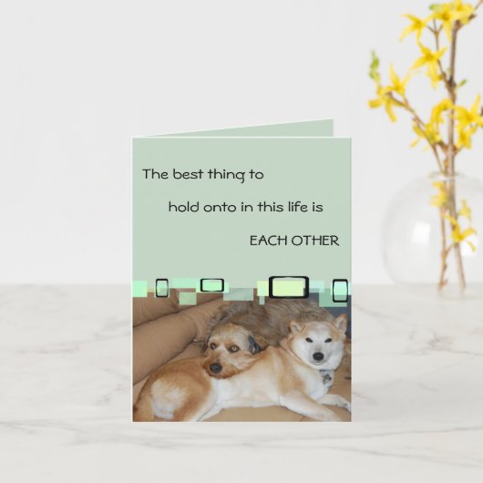 Het beste om vast te houden is elkaar kaart (Gele Bloem)