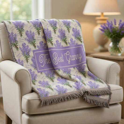 Het Beste Oma Lavendel Bloemstuk Zachte Fleece Dek Deken