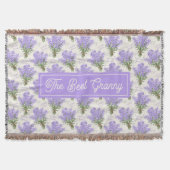 Het Beste Oma Lavendel Bloemstuk Zachte Fleece Dek Deken (Voorkant)