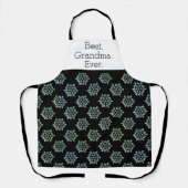 Het beste. Oma. Ooit. Blue Snowflake kerst Schort (Voorkant)