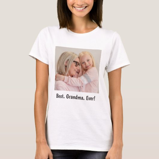 Het beste. Oma. Ooit! Familiefoto T-Shirt (Voorkant)