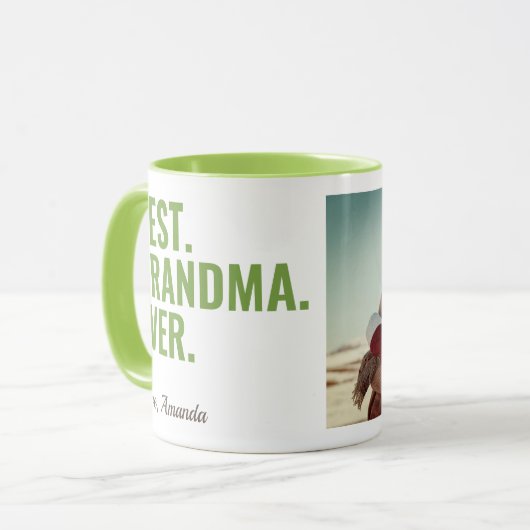 Het beste. Oma. Ooit. Moederdag Foto Mok (Voorkant links)