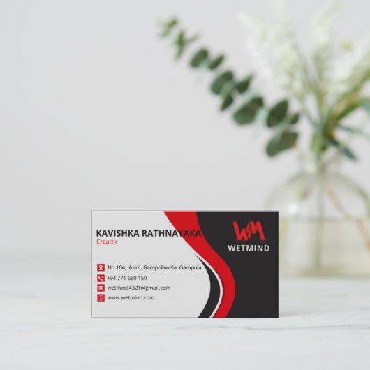 Het beste ontwerp van het visitekaartje voor uw be (Staand voorkant)