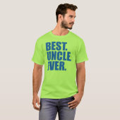 Het beste. Oom. Ooit. (blauw) T-shirt (Voorkant volledig)