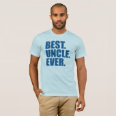Het beste. Oom. Ooit. (blauw) T-shirt (Voorkant volledig)