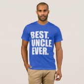Het beste. Oom. Ooit. (blauw) T-shirt (Voorkant volledig)