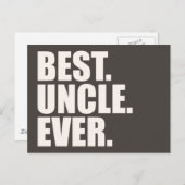 Het beste. Oom. Ooit. Briefkaart (Voorkant / Achterkant)