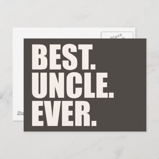 Het beste. Oom. Ooit. Briefkaart (Voorkant / Achterkant)
